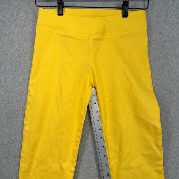 Vizio Leggings Womens Small Yellow Rayon Blend Pull On Elastic Waist Stretch - Picture 8 of 9
